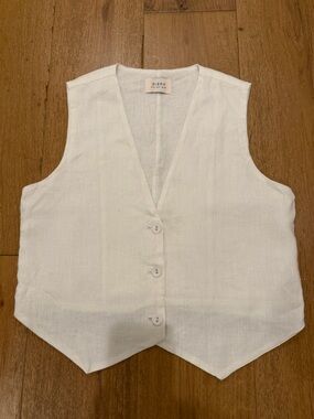 DISSH 100% Linen Vest Top - size Medium